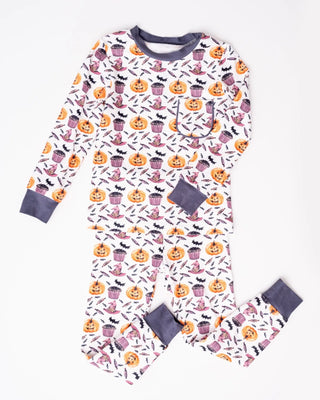 Trick or Treat Printed Two Piece Set - Evie's Closet Clothing